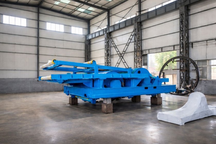 Тележки петлевого устройства травильной линии.